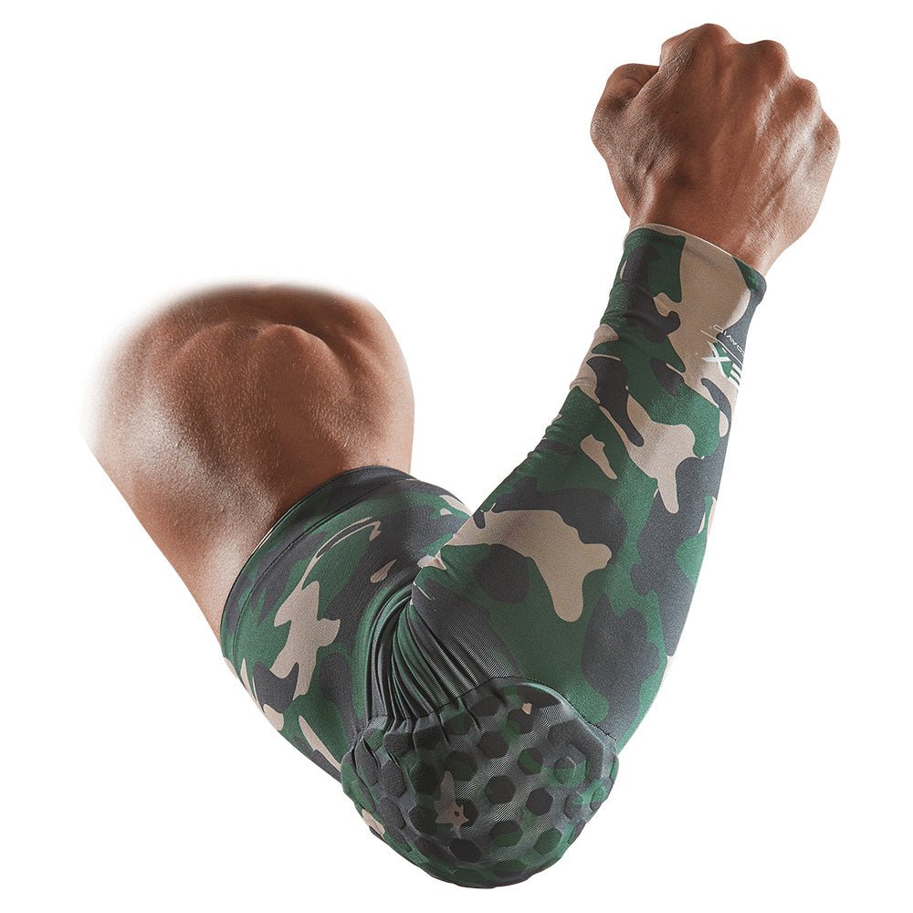 McDavid 6500PR – HexPad® obojestranski košarkarski rokav Camo – barva: zelena